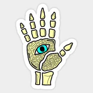 Bony Eye Hand Sticker